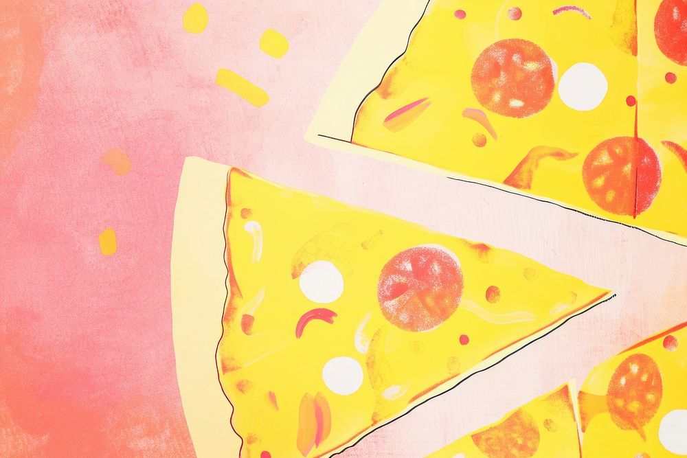 Cute pizza illustration confectionery weaponry cooking.