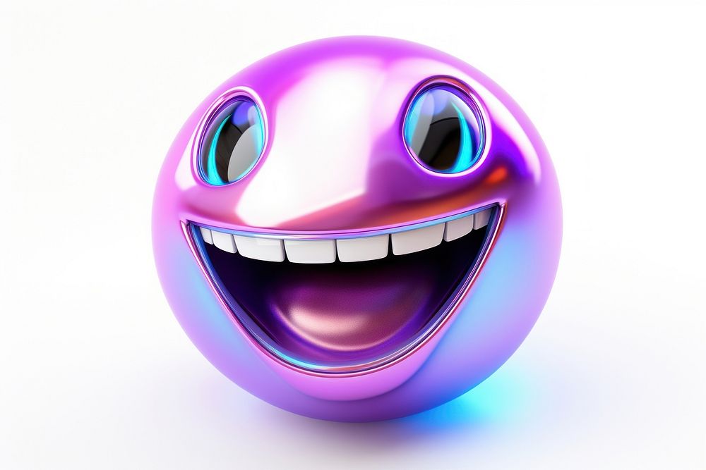 Emoticon purple celebration happiness. AI generated Image by rawpixel.