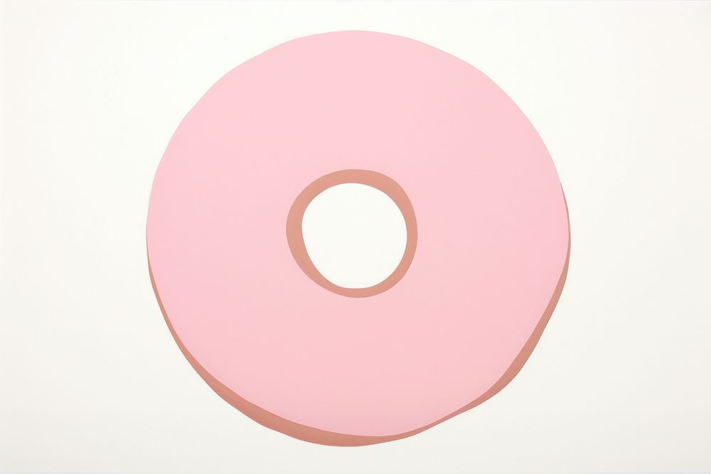 Donut minimalist form shape text confectionery.