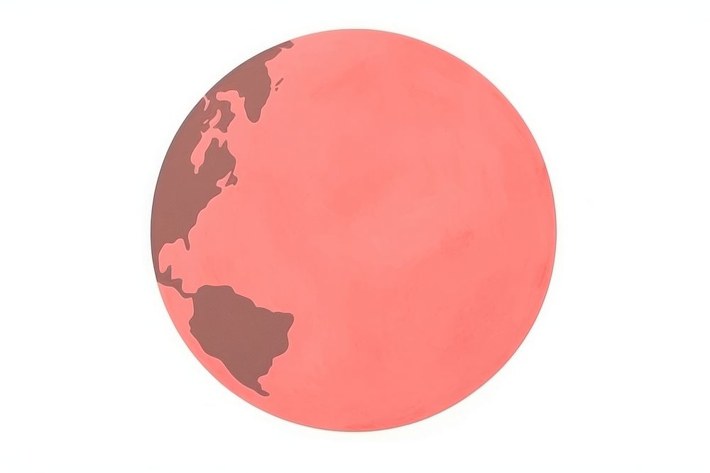 Earth minimalist form sphere planet shape.