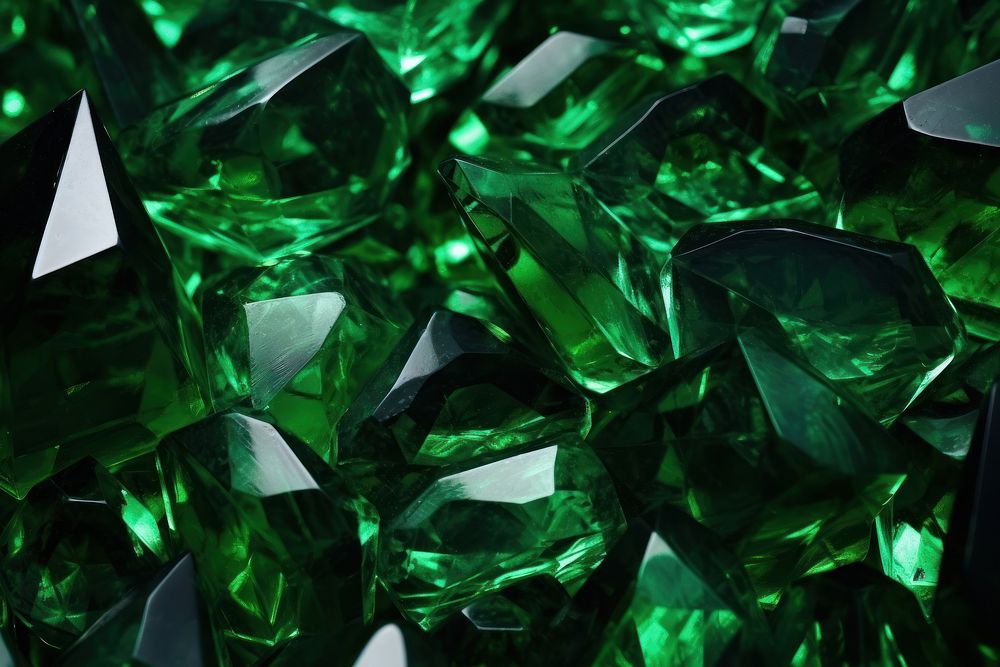  Emerald green crystal emerald backgrounds gemstone. AI generated Image by rawpixel.