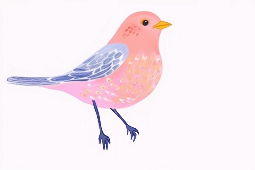 Bird art pattern drawing. AI generated Image by rawpixel.