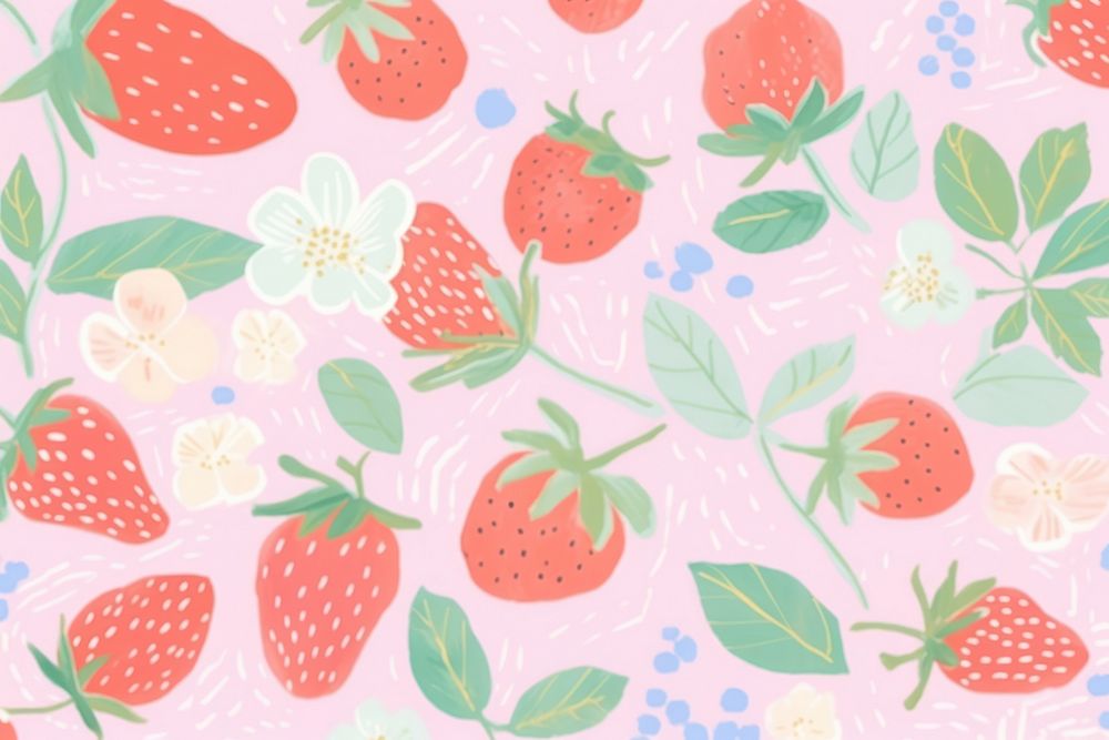 Strawberry backgrounds pattern fruit. 