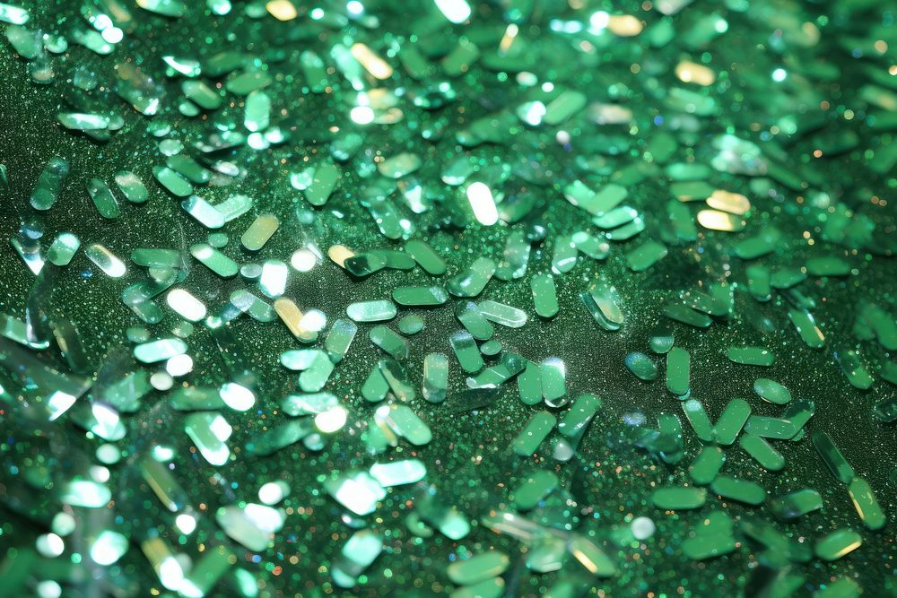  Green 3D iridescent glitter backgrounds emerald green. AI generated Image by rawpixel.