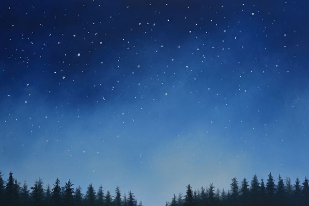  Painting of night sky backgrounds landscape outdoors. AI generated Image by rawpixel.