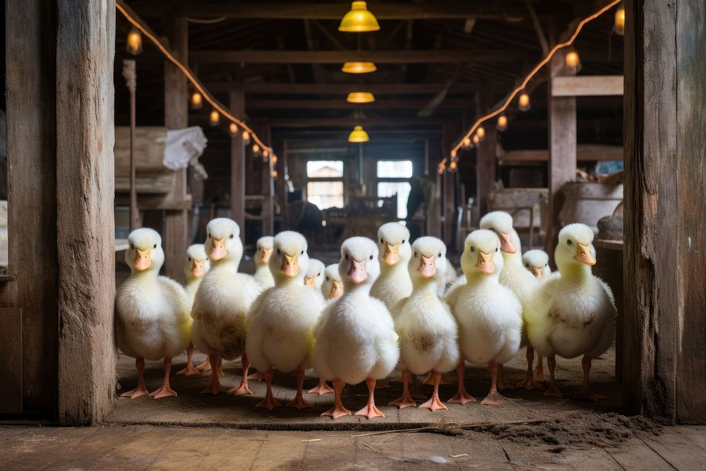 Ducks outdoors poultry animal. AI generated Image by rawpixel.
