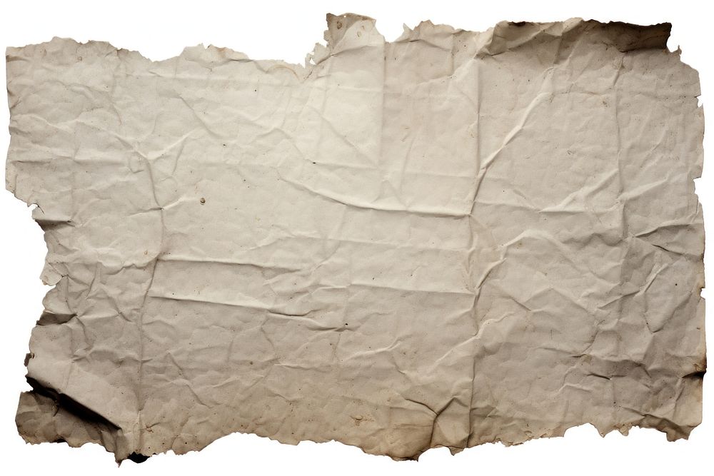 Ripped grey parchment paper element backgrounds white background weathered. AI generated Image by rawpixel.