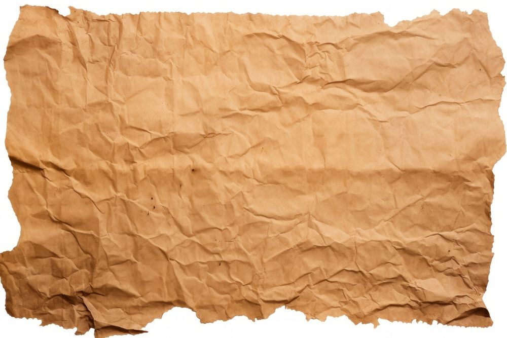 Ripped kraft paper element backgrounds texture white background. AI generated Image by rawpixel.