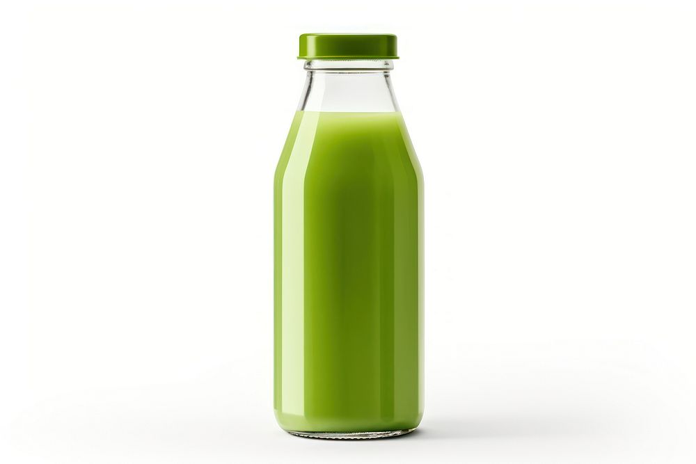 Glass Juice Bottle Mockup bottle juice smoothie. AI generated Image by rawpixel.