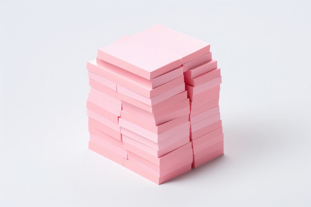 Post it paper box white background. AI generated Image by rawpixel.