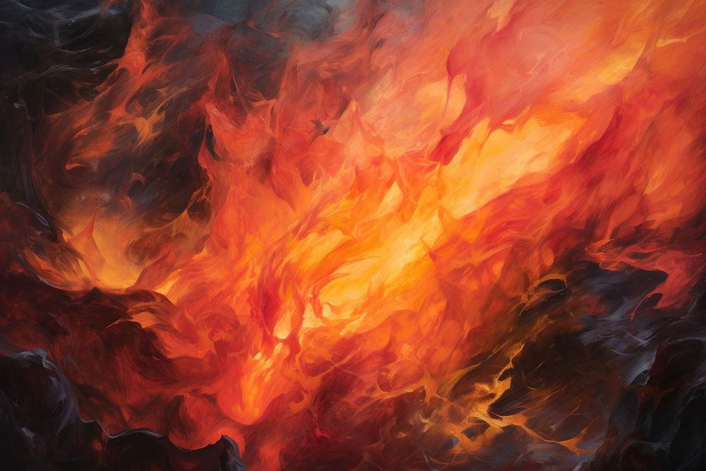  Flame painting bonfire backgrounds. AI generated Image by rawpixel.