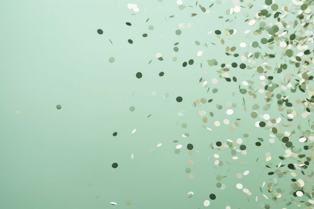  Sage green background with falling confetti backgrounds paper celebration. AI generated Image by rawpixel.