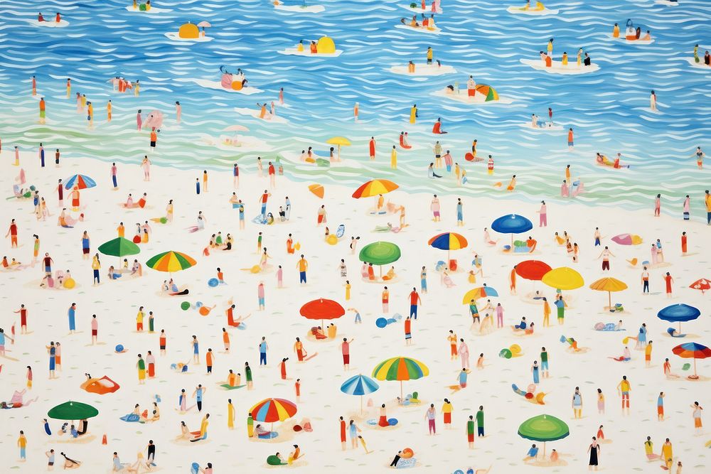 Summer beach outdoors pattern water. AI generated Image by rawpixel.
