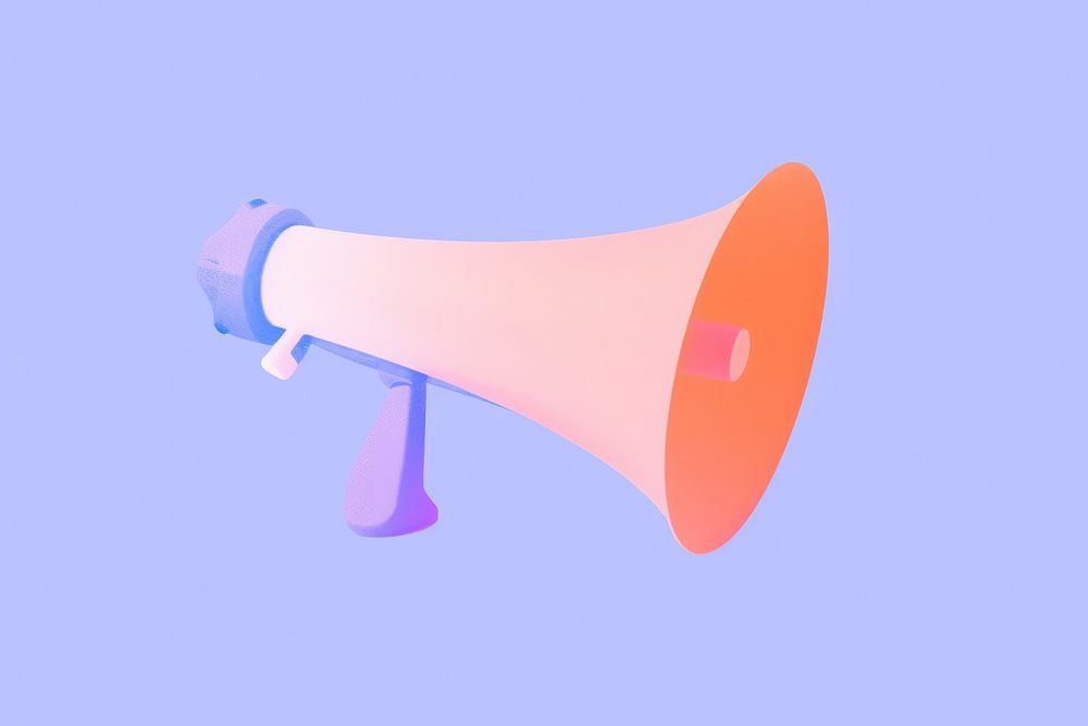 Megaphone shape performance electronics. Free Photo Illustration