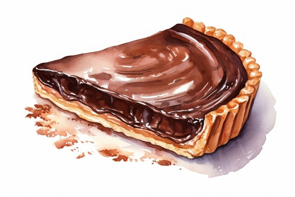 Chocolate tart dessert pastry food.