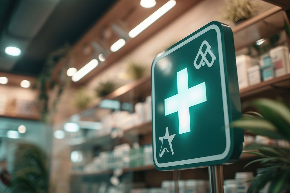 Pharmacy sign signage symbol. | Free Photo - rawpixel