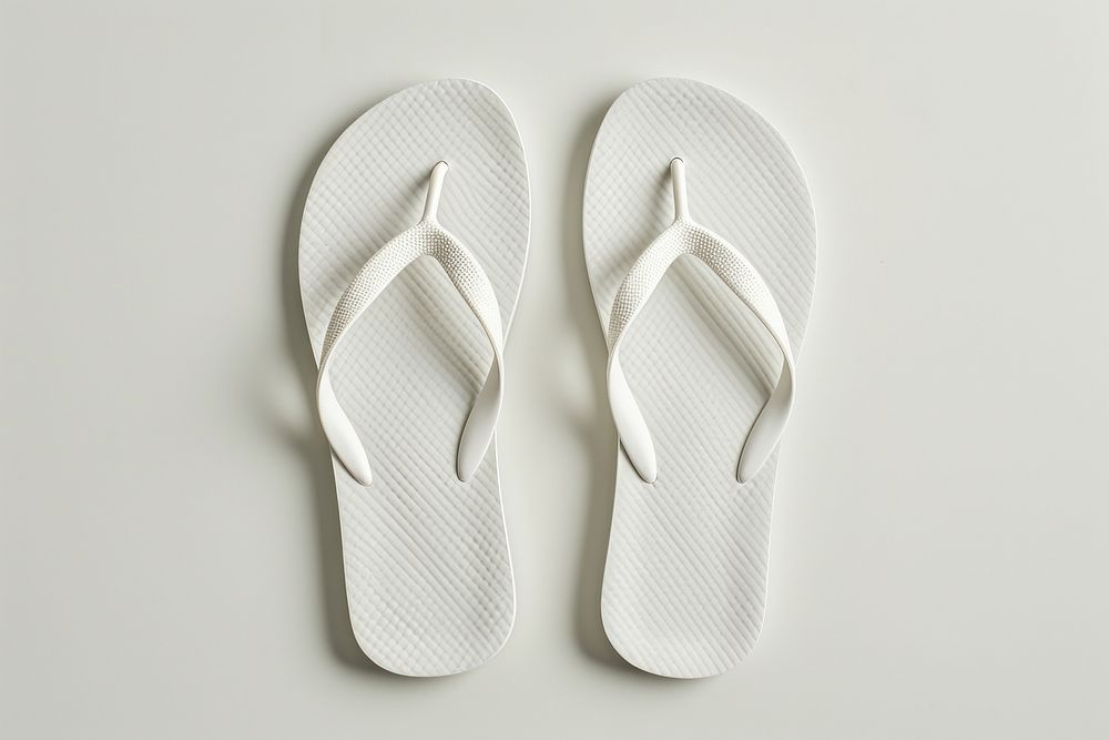 Flip-flops footwear white clothing.
