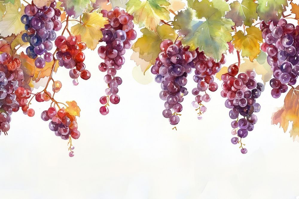 Grapes hanging plant vine.