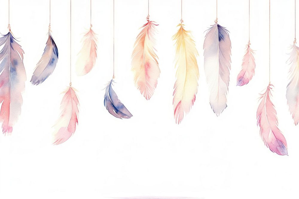 Feathers hanging lightweight backgrounds.