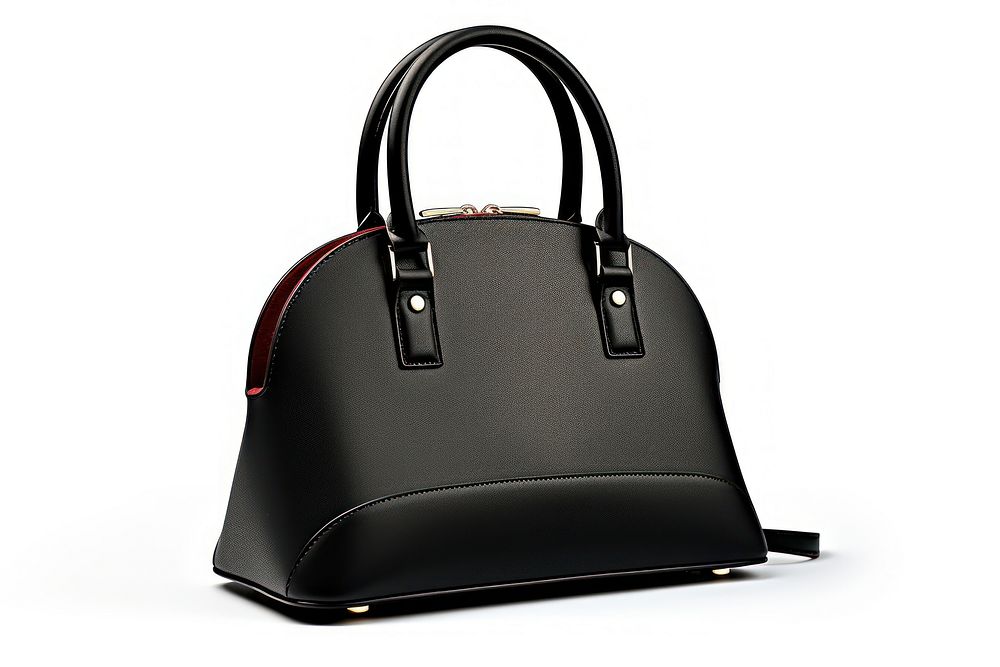 Handbag leather purse black.