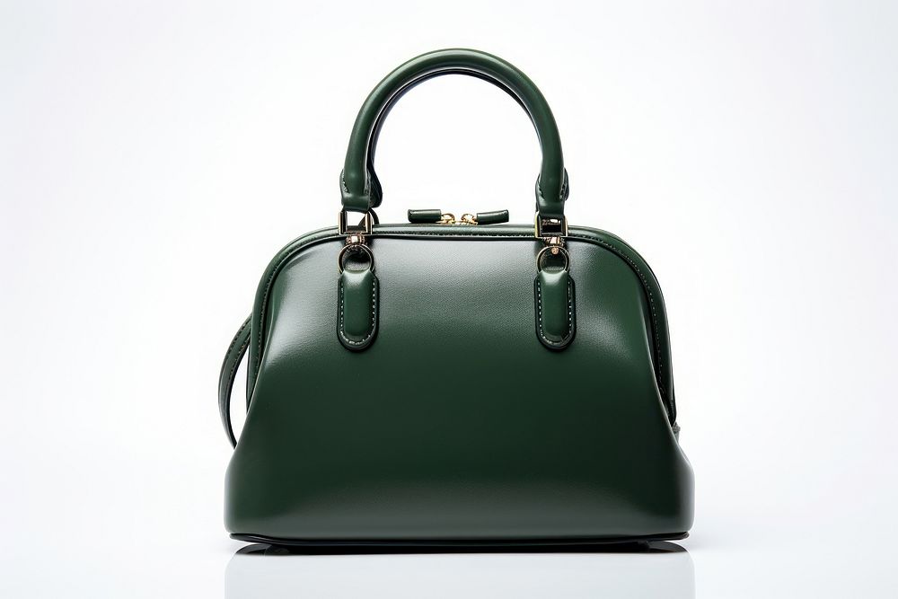 Handbag leather purse green.