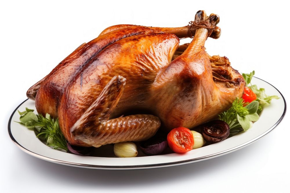 Roasted turkey dinner meat food.