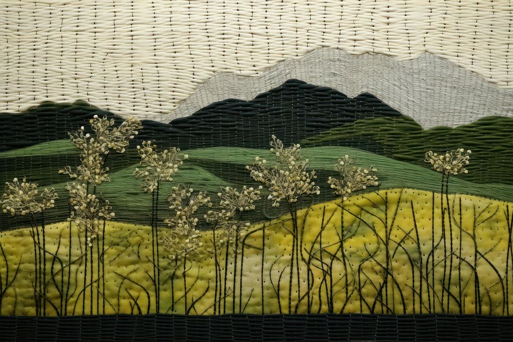 Oasis landscape outdoors textile.