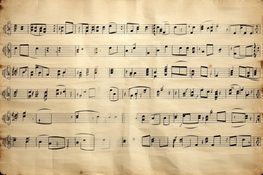 Music note backgrounds paper old.