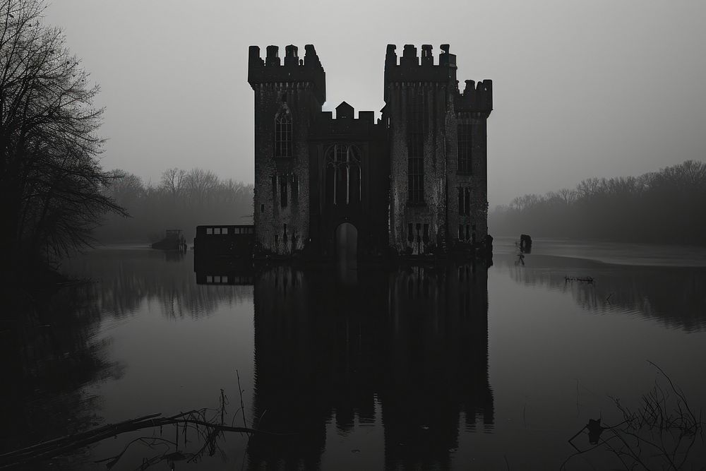 Castle castle architecture silhouette.