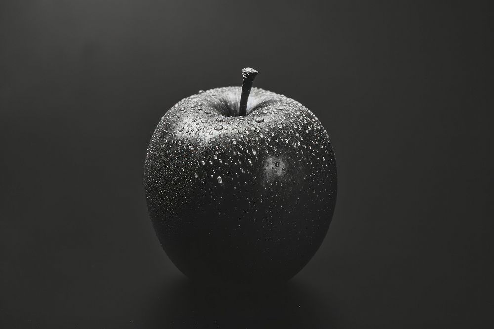 Apple apple fruit black.