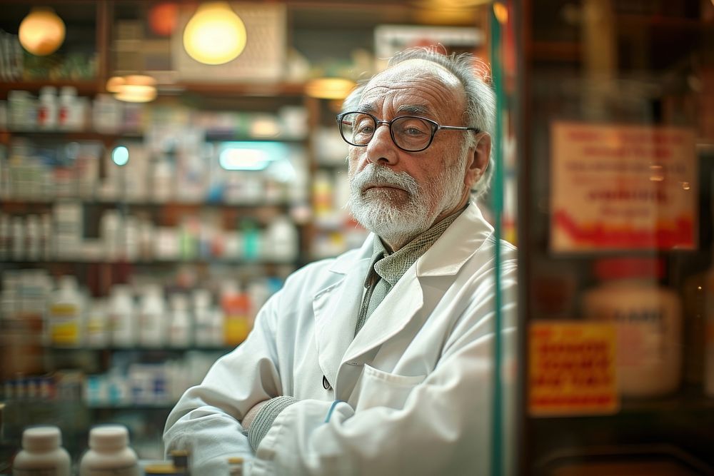 Pharmacist scientist glasses adult.