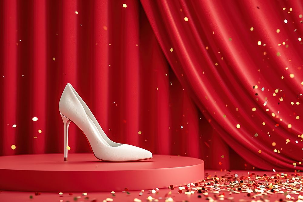 High heels  celebration footwear curtain.