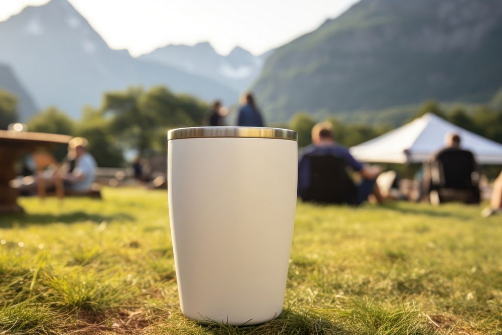 Camping tumbler  landscape mountain outdoors.