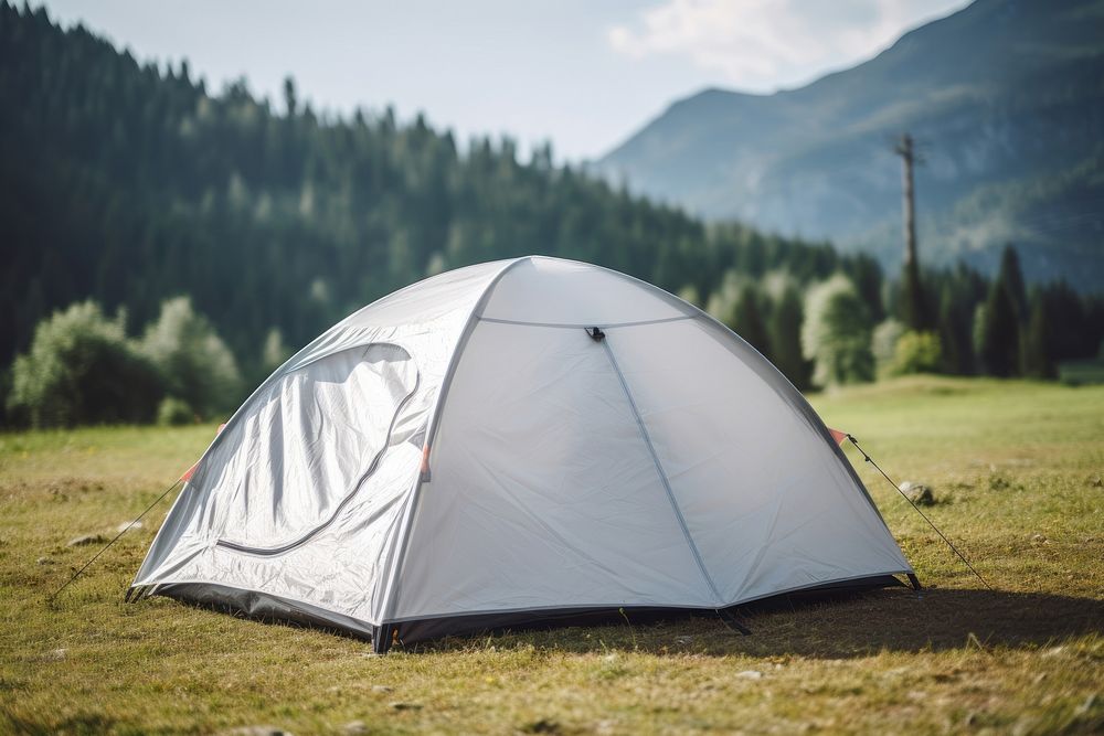 Camping tent  landscape adventure mountain.