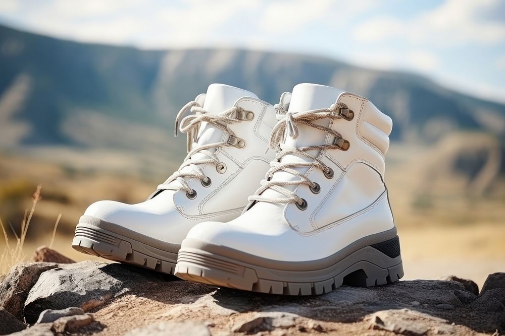Boots  footwear mountain white.