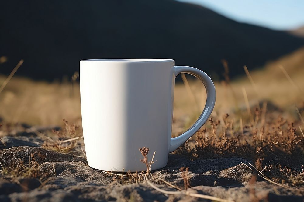 Mug  landscape coffee drink.