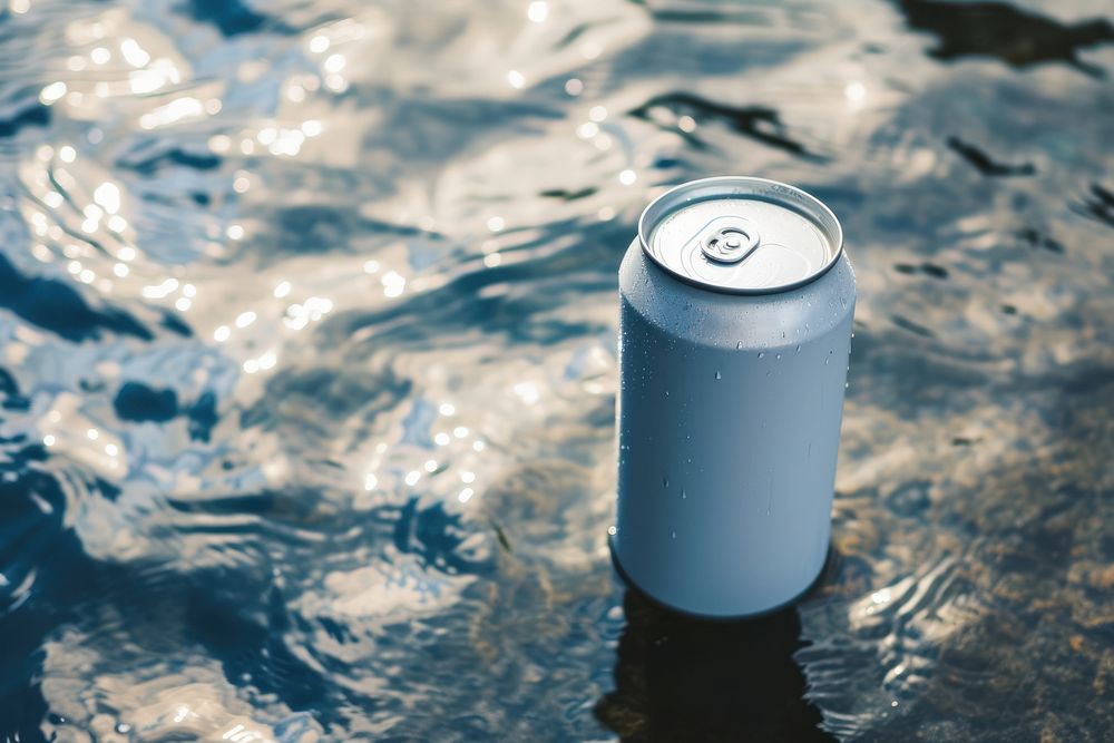 Beer can  outdoors water refreshment.