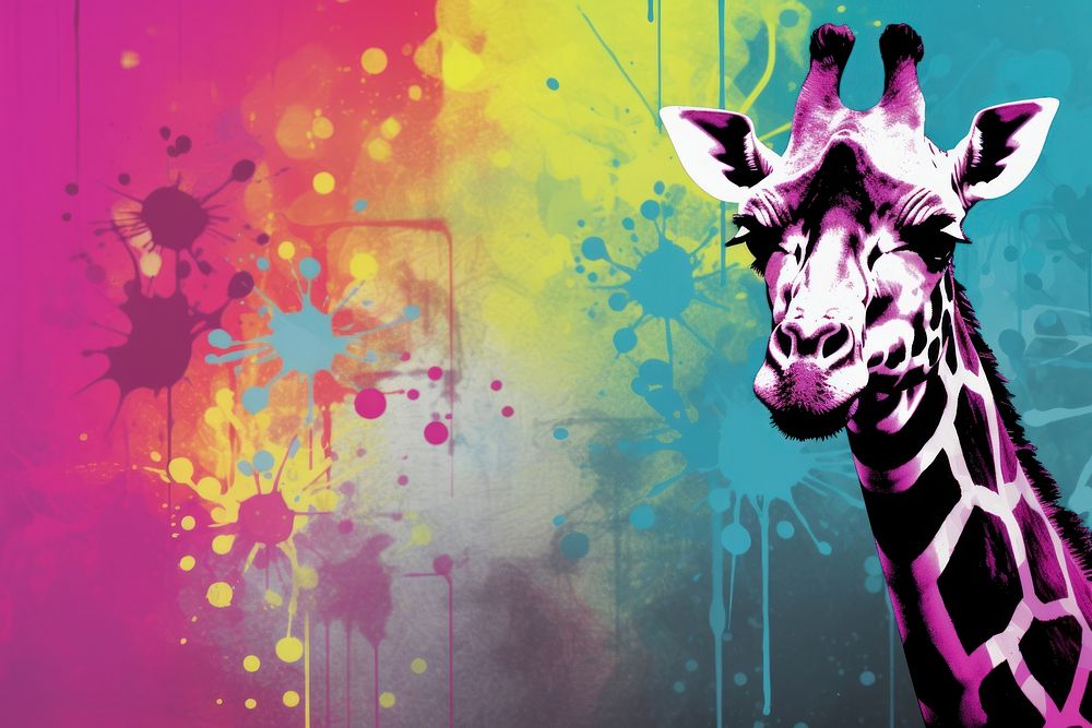 Giraff background giraffe mammal purple.