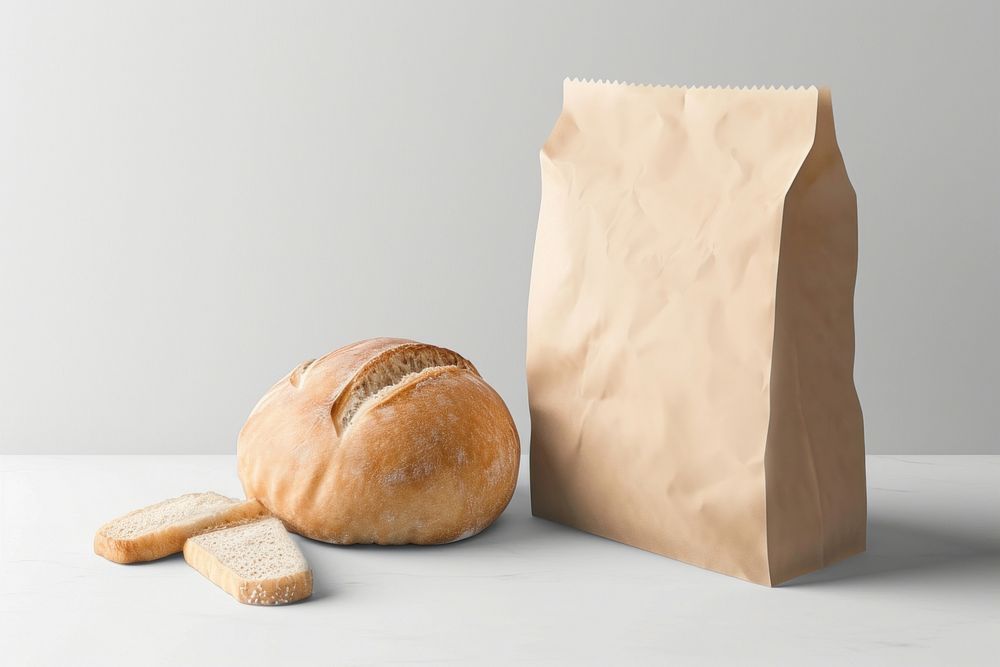Bakery packaging  bread baker food.