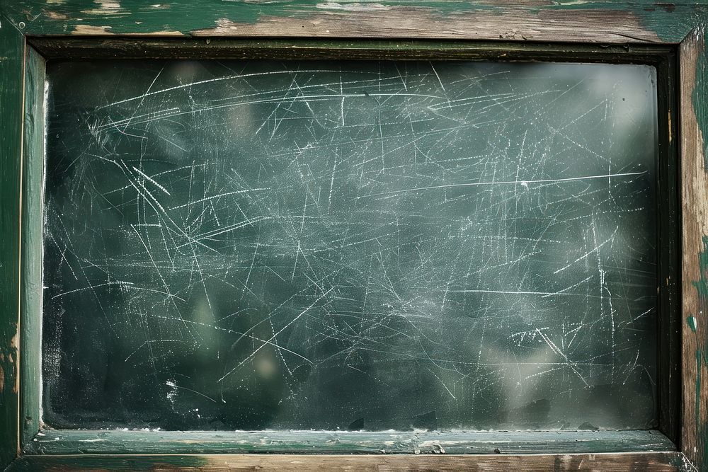 Green chalkboard backgrounds blackboard window.