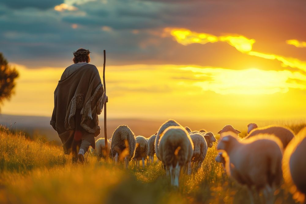 Jesus sheep photography livestock.