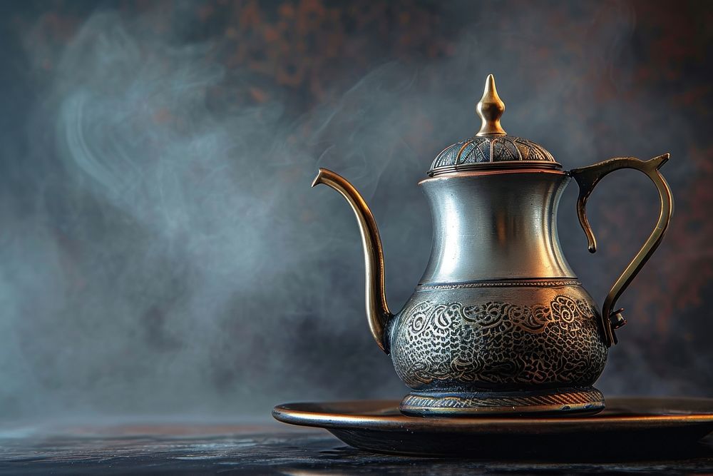 Arabic coffee pot set teapot refreshment tableware.