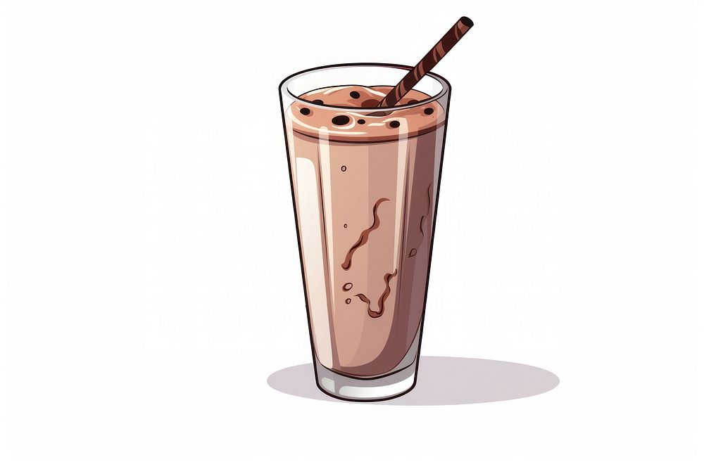 Chocolate milk milkshake smoothie drink.