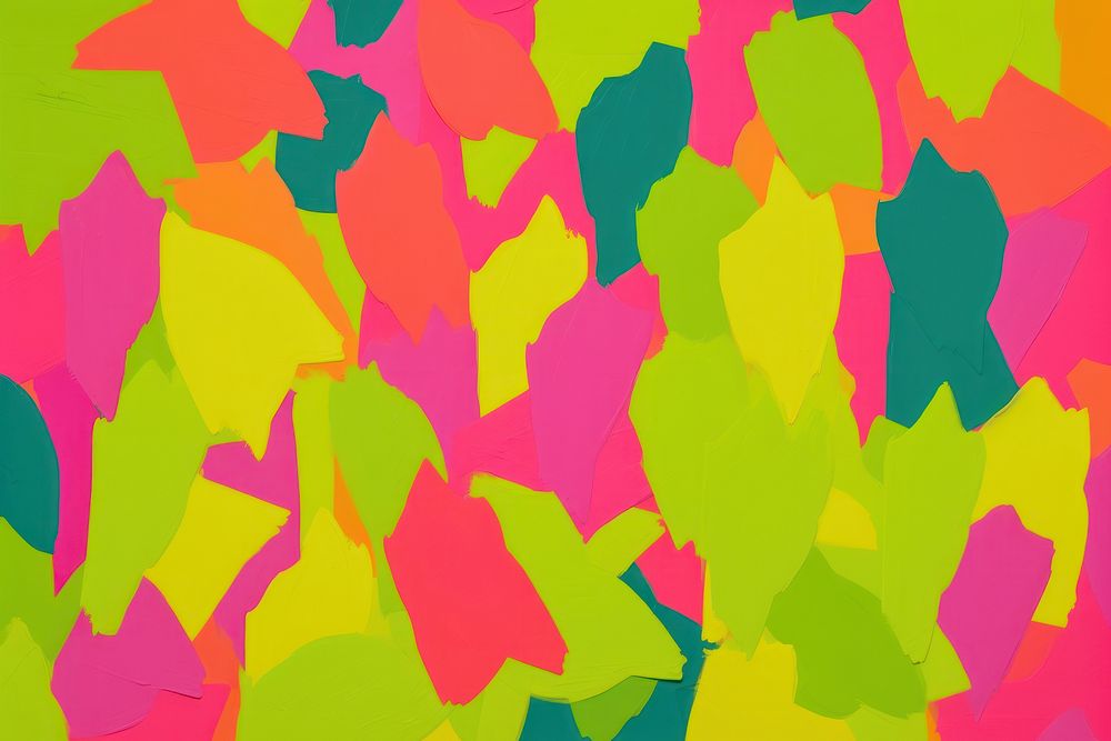 Colorful leaves pattern background backgrounds painting art.