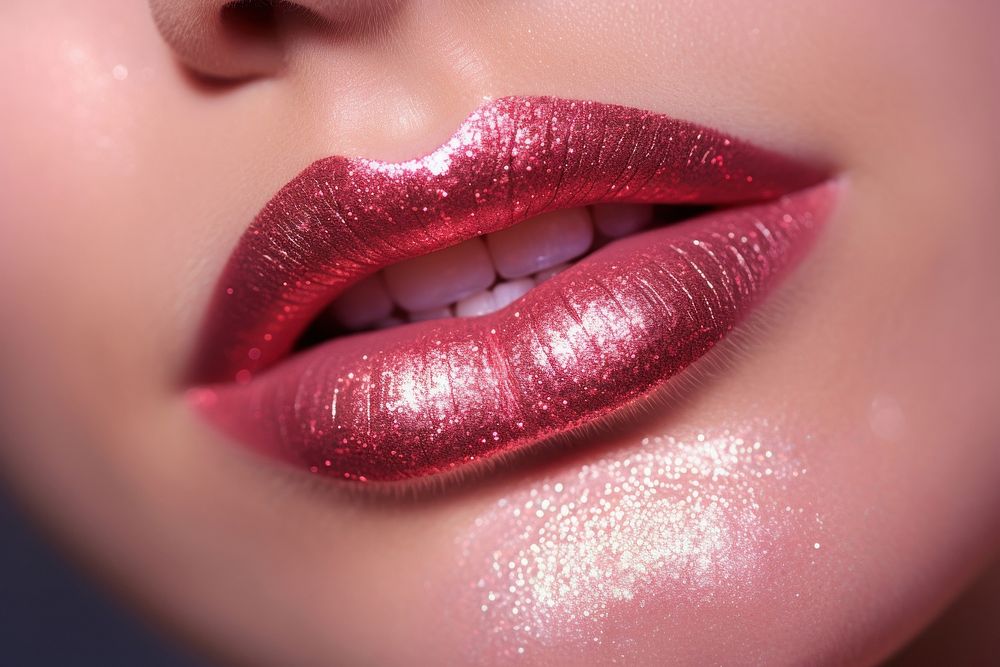Cosmetics lipstick skin pink.