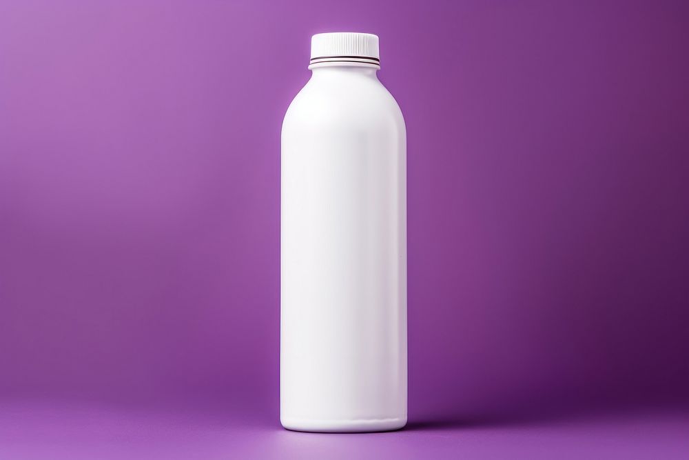 Bottle  purple milk refreshment.