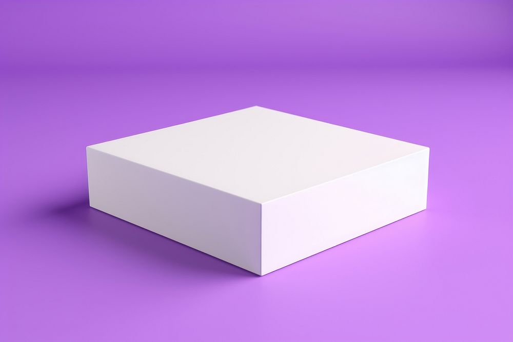 Box  purple white simplicity.