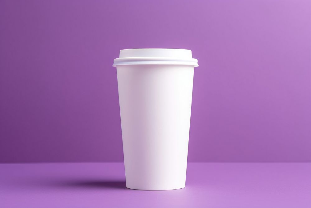 Coffee cup  purple mug refreshment.