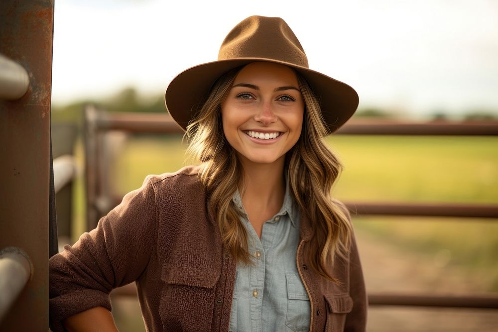 A female farmer portrait smiling adult.