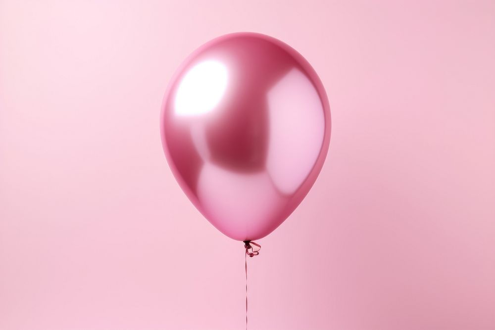 Photo of a foil balloons pink celebration anniversary.
